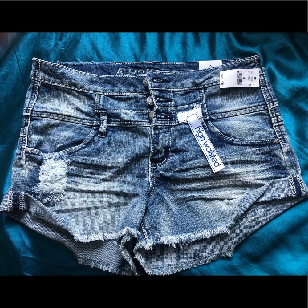 Wet Seal Almost Famous High-Waisted Shorts
